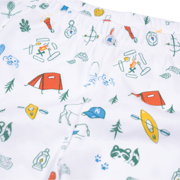 Kids Camping Pajamas Boys & Girls Long Sleeve Cotton Pajamas Petidoux
