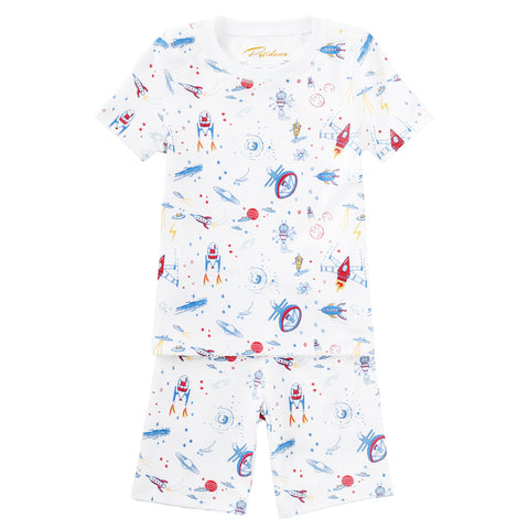 Spaceships pajamas favorite pjs Rockets to Mars astronaut universe planets long sleeves boys girls softest cutest space moon best Petidoux