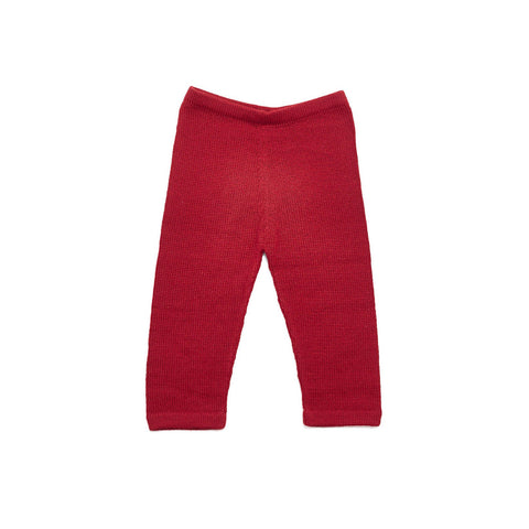 red baby wool pants mars soft gift cute cutest winter spring fall Petidoux