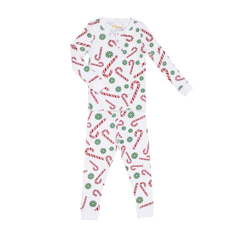 Candy canes christmas pajamas Petidoux toddler jammies pima cotton soft 