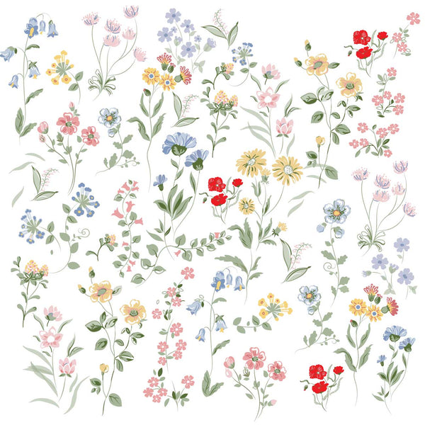 Provence Summer Flowers Baby Onesie + Hat