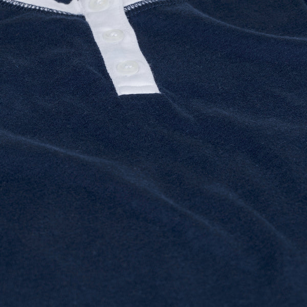 Kids boy girl Navy Blue Pajamas Pjs organic soft cute unisex close-up Petidoux 