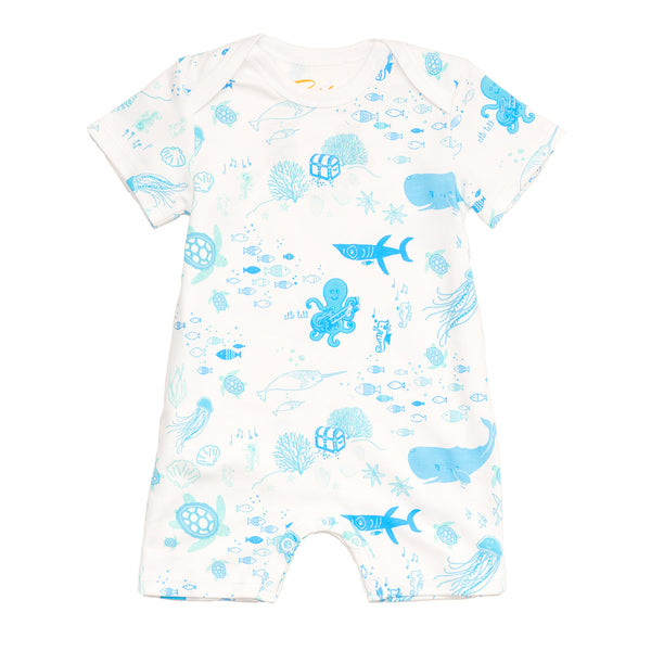 baby romper petidoux boy girl under the sea whales treasury turtles cute soft quality favorite gift present newborn toddler 