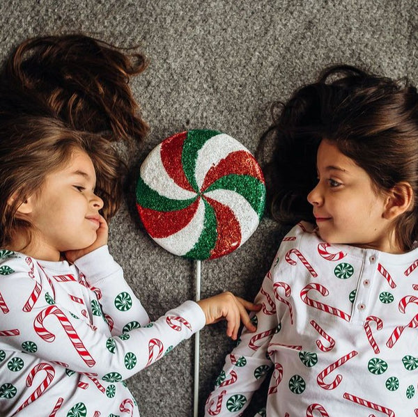 Best christmas pajamas pima cotton candy canes sisters girls