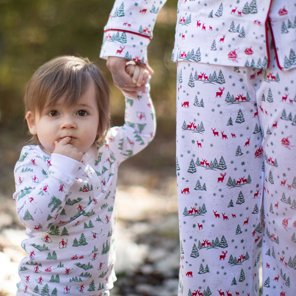 matching set child and mom Womens Christmas Pajamas Womens Reindeer Pajamas pjs soft christmas winter favorite gift Petidoux