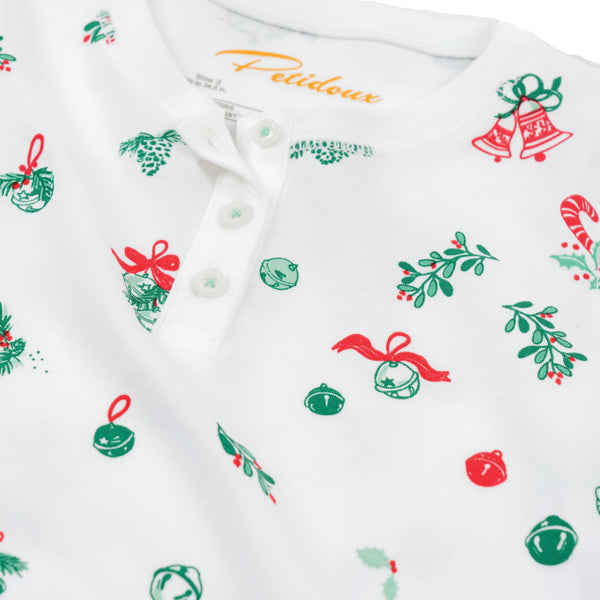 Christmas pajamas Jingle bells candy canes mistletoe cute best favorite pajamas Petidoux