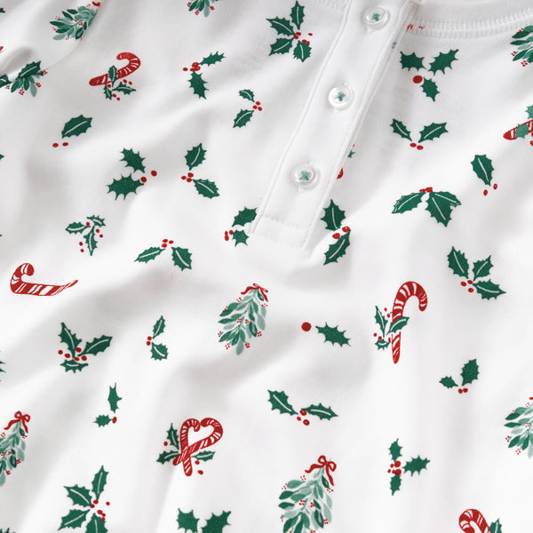 Favorite holiday gift pajamas pjs toddler children boy girl christmas soft cute long sleeves winter close-up details Petidoux
