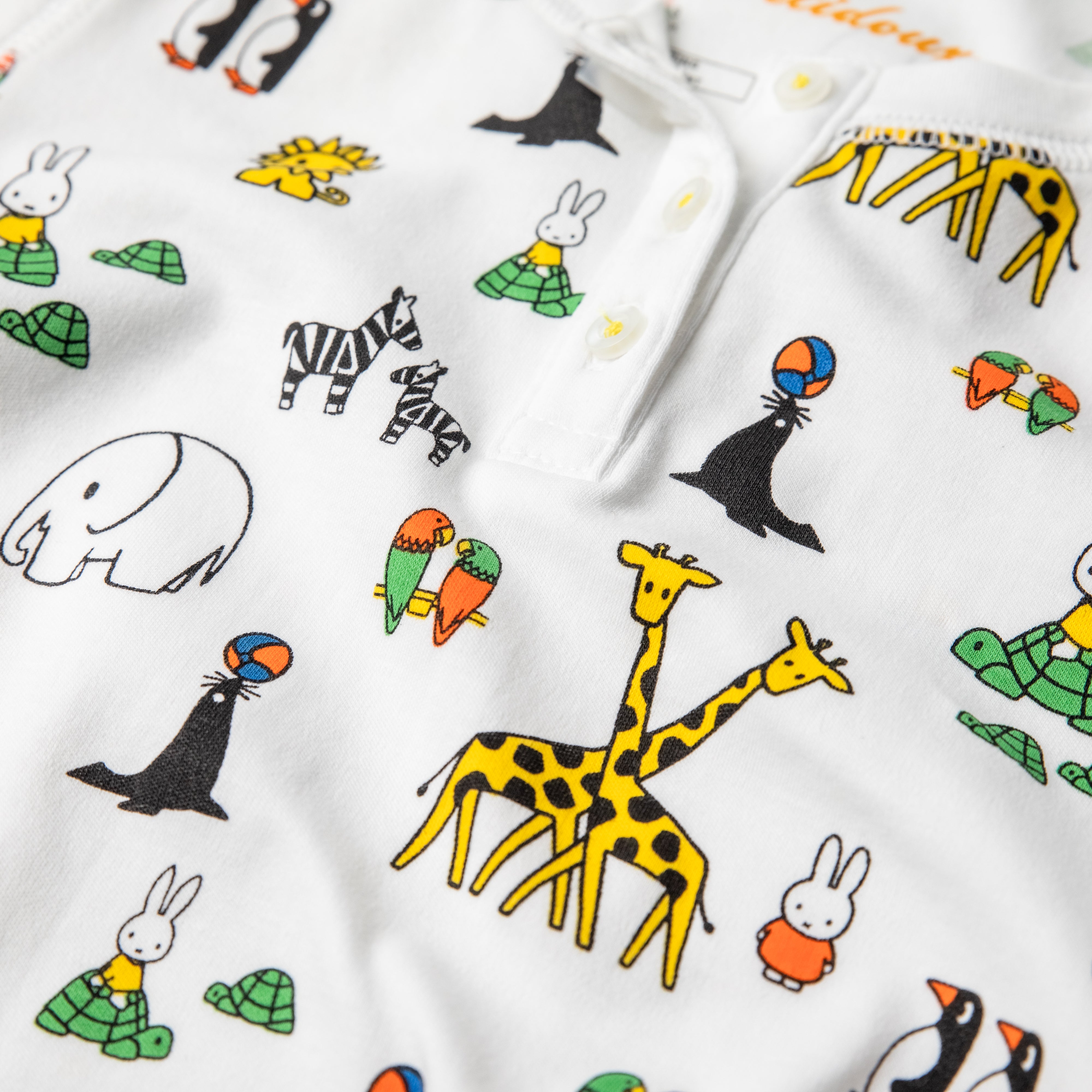Kudde merk op Geweldige eik Miffy at the Zoo Pajamas (Organic) - Petidoux