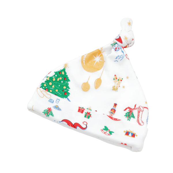 Night before Christmas pajamas baby hat Santa Claus christmas tree Petidoux