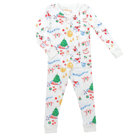 Night before Christmas pajamas Santa Claus christmas tree nutcrackers Petidoux 