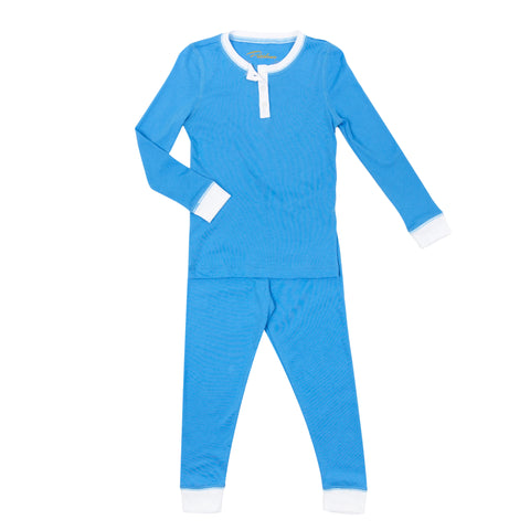 Blue pajamas pjs boys girls sky soft comfortable cute cutest favorite Petidoux