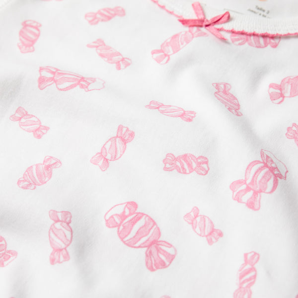 candies candy sweet girl long sleeve pjs pajamas night petidoux close-up details