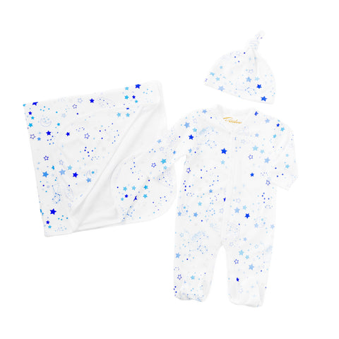 stars baby onesie set hat blanket newborn gift present cute best quality great cute Petidoux