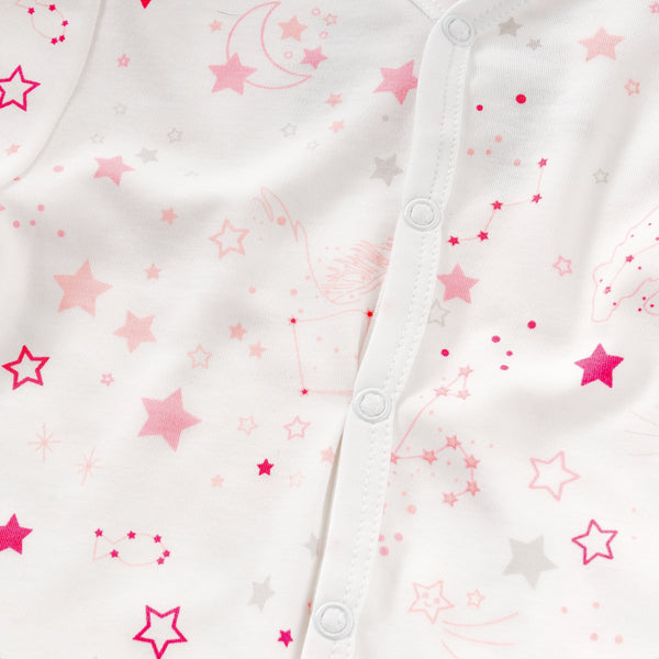 stars girls pjs pajamas gift present cute best quality great cute Petidoux onesie blanket hat twinkle close-up details