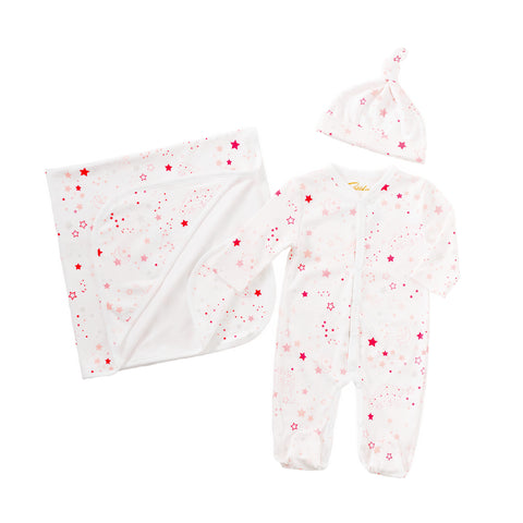 stars girls pjs pajamas gift present cute best quality great cute Petidoux onesie blanket hat twinkle  