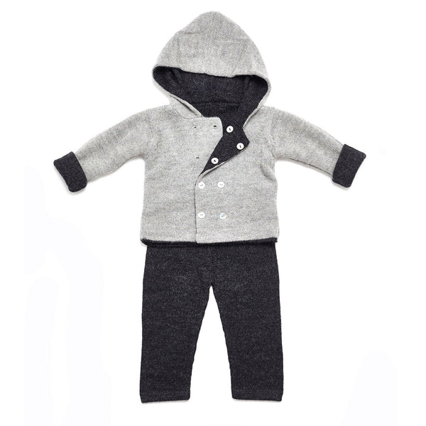 Charcoal soft pants pjs pajmas Petidoux 