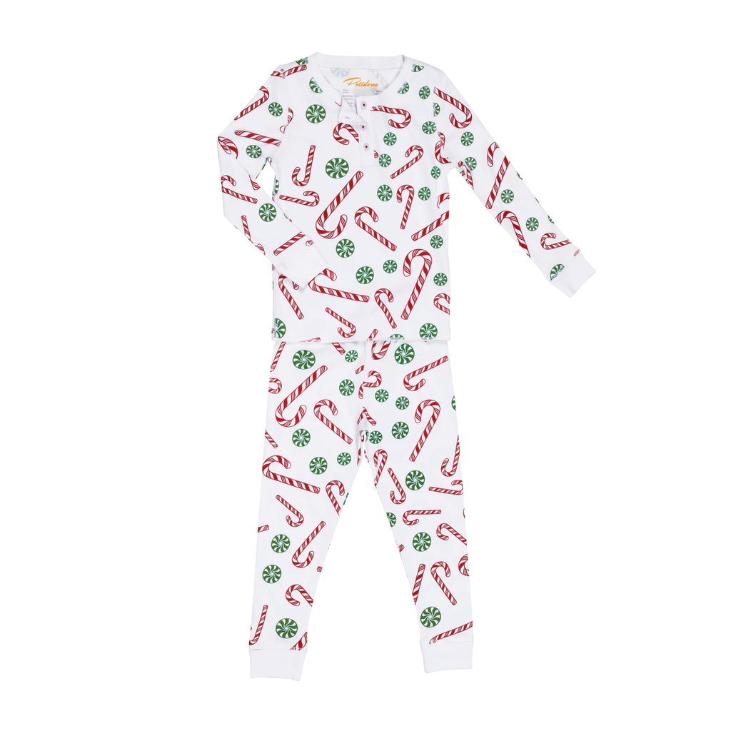 Candy Cane Pajamas Christmas Pajama Sets Petidoux