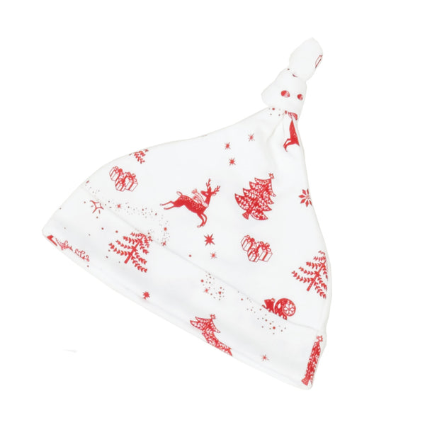 North Pole Christmas winter pajamas jammies onesie matching hat red pajamas Petidoux reindeers newborn gift present best soft softest favorite  hat