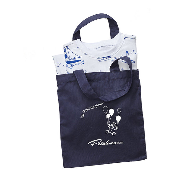 Petidoux sailboat print boys pjs