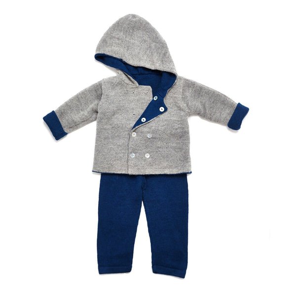 Blue Leggings - Baby Alpaca Leggings Petidoux